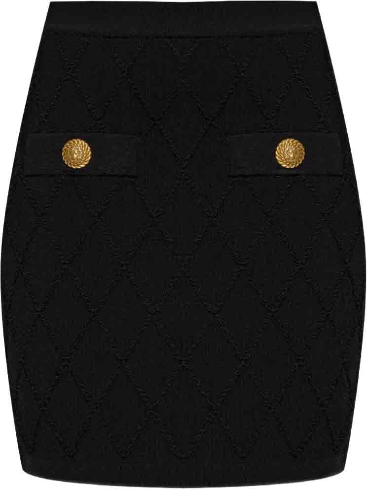 Balmain Skirts Black Zwart