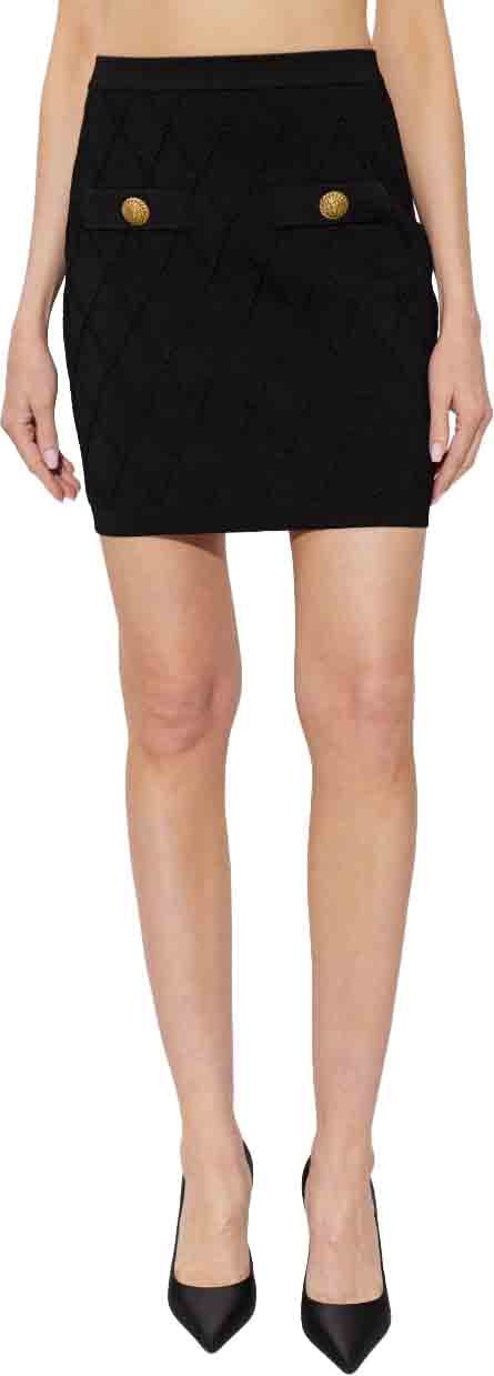 Balmain Skirts Black Zwart