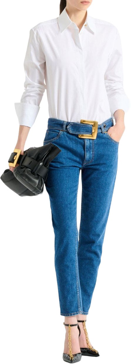 Balmain Jeans Dark Blue Blauw
