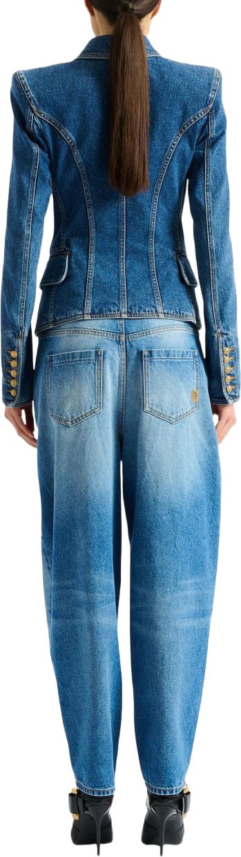 Balmain Jackets Dark Blue Blauw