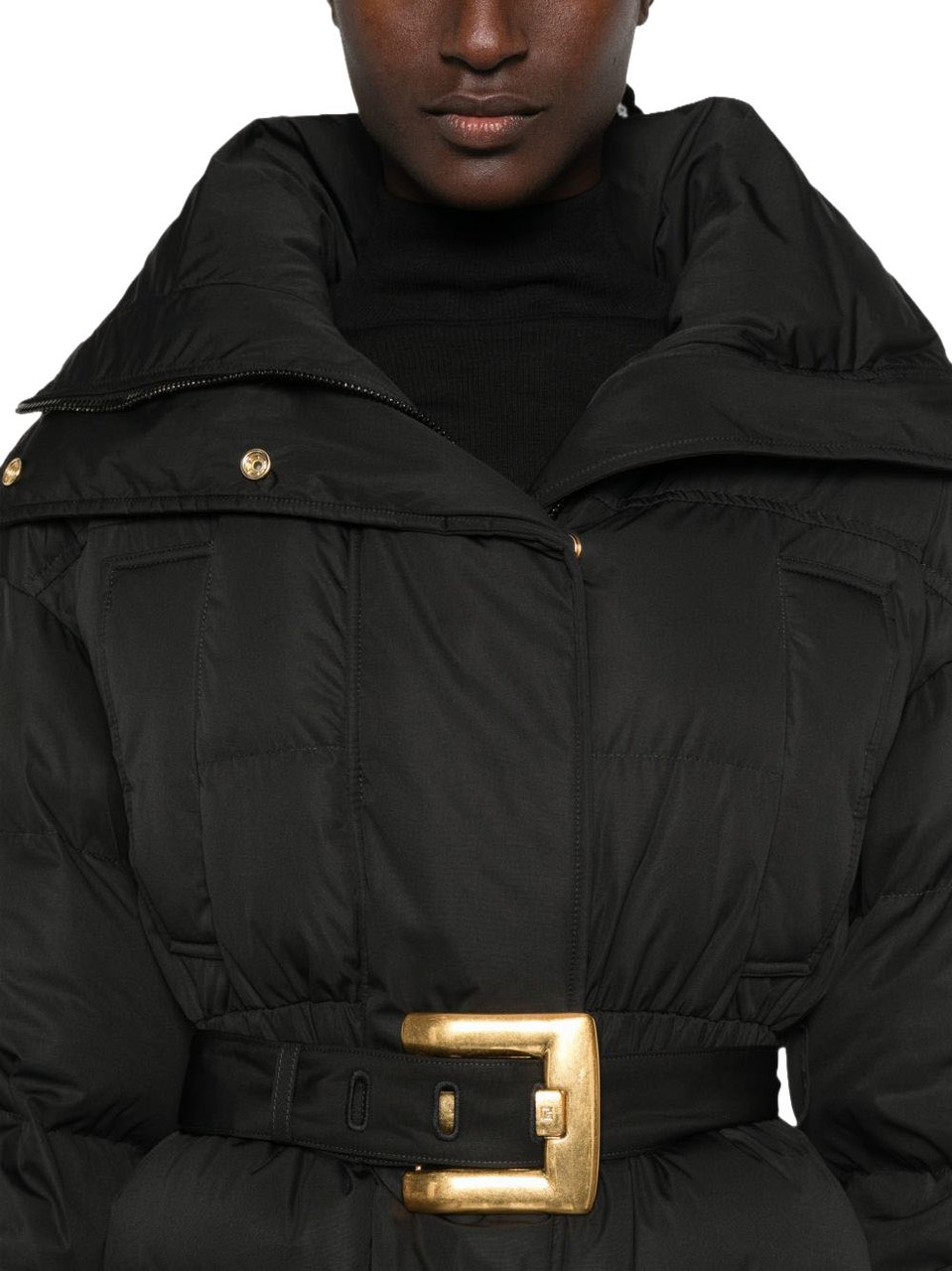 Balmain Coats Black Zwart