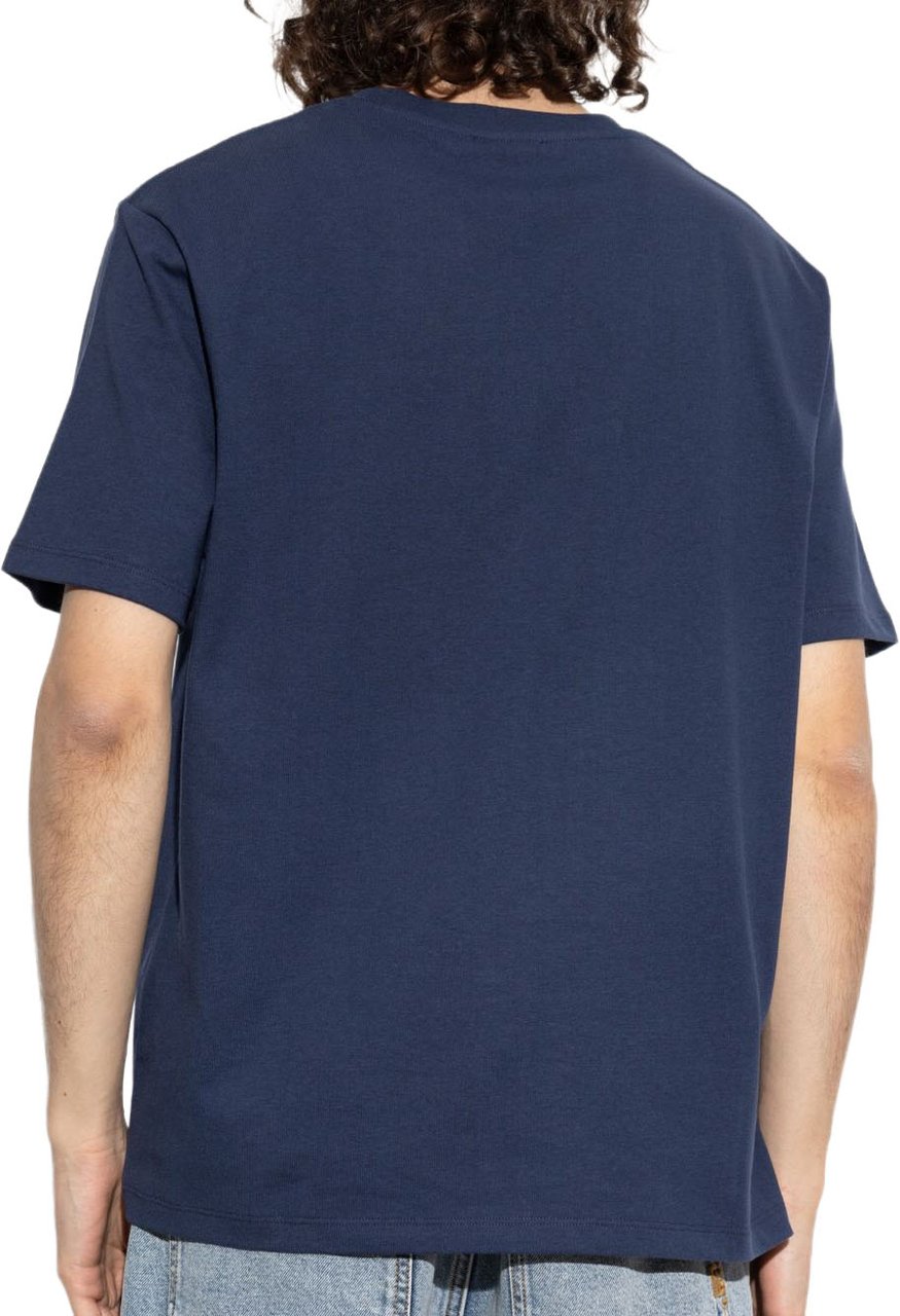 Balmain T-Shirts And Polos Blue/White Navy