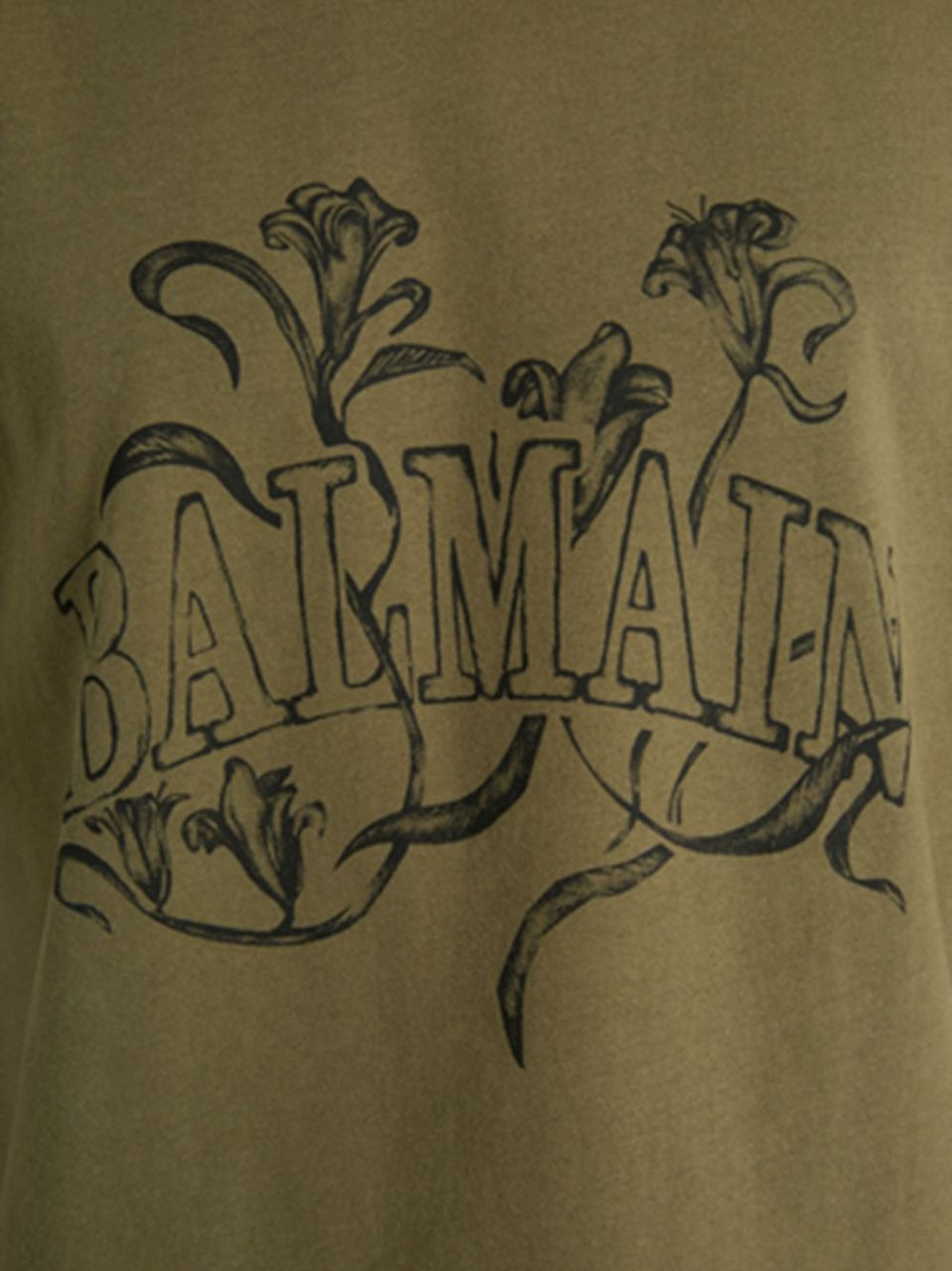 Balmain T-Shirts And Polos Kaki/Black Donkergroen
