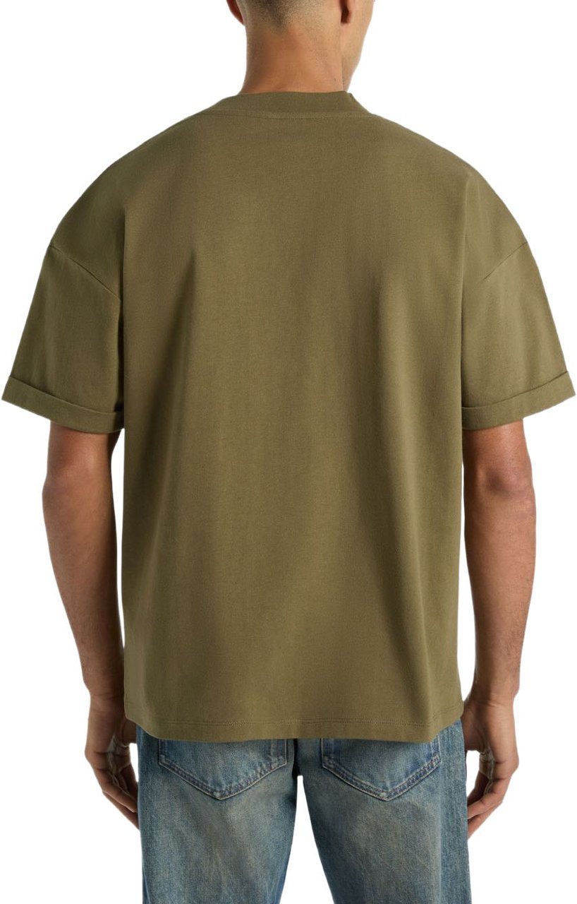 Balmain T-Shirts And Polos Kaki/Black Donkergroen