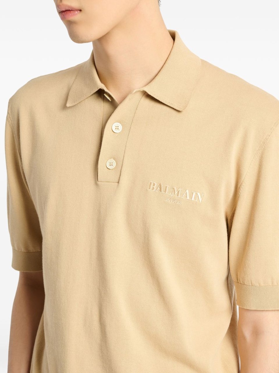 Balmain T-Shirts And Polos Dark Beige Beige