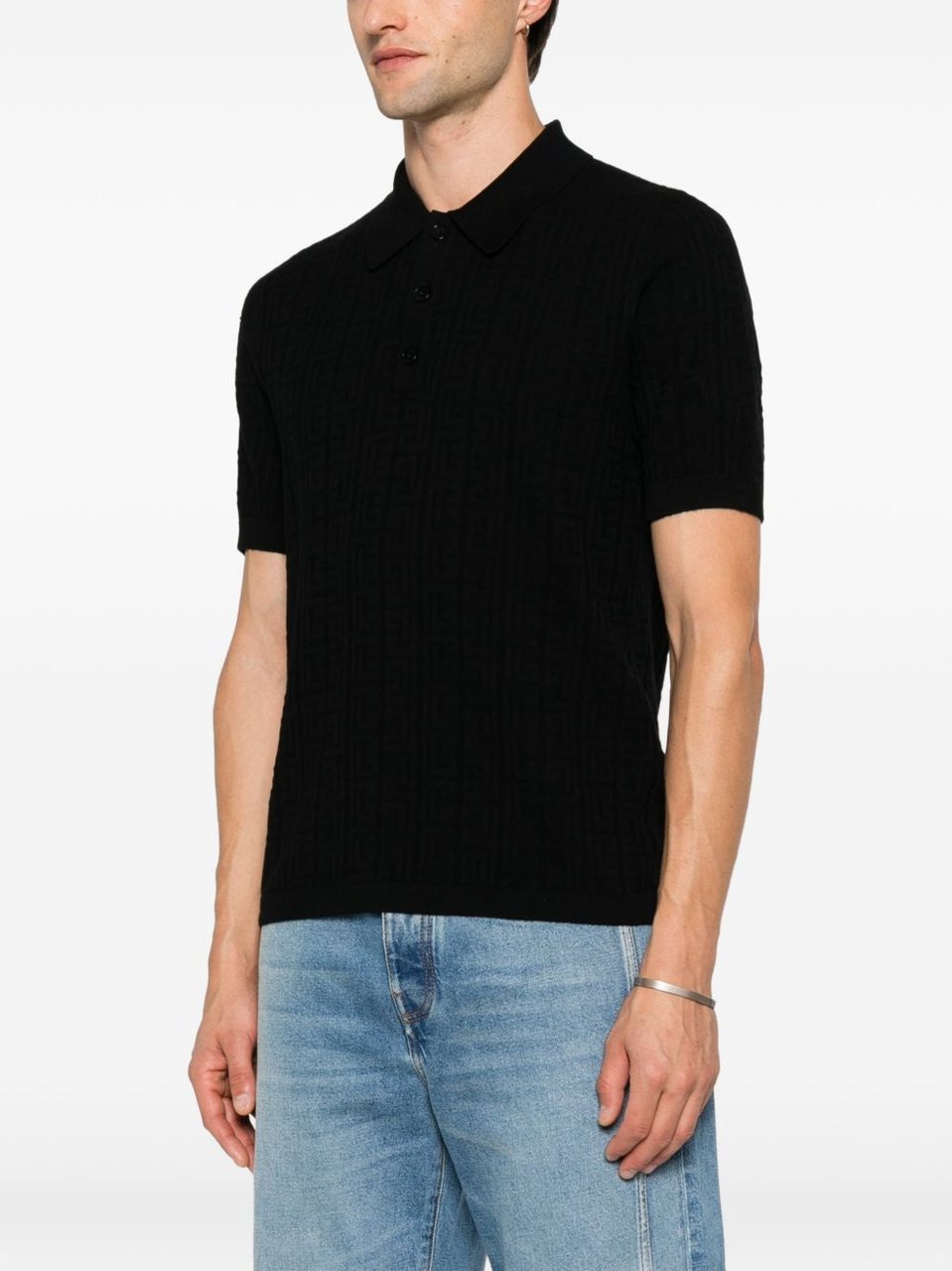 Balmain T-Shirts And Polos Black Zwart