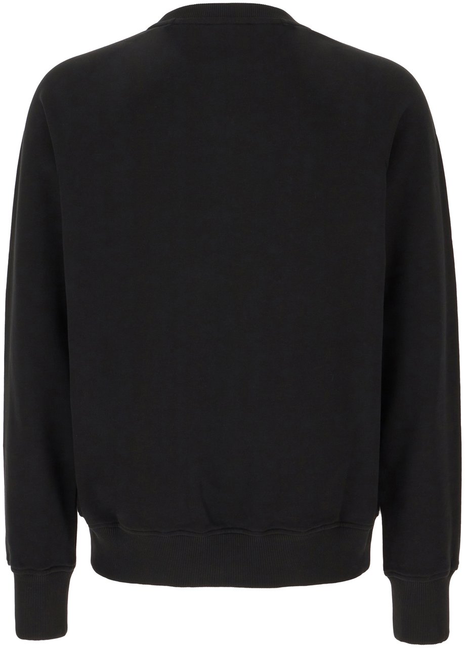 Balmain Black cotton sweatshirt Zwart