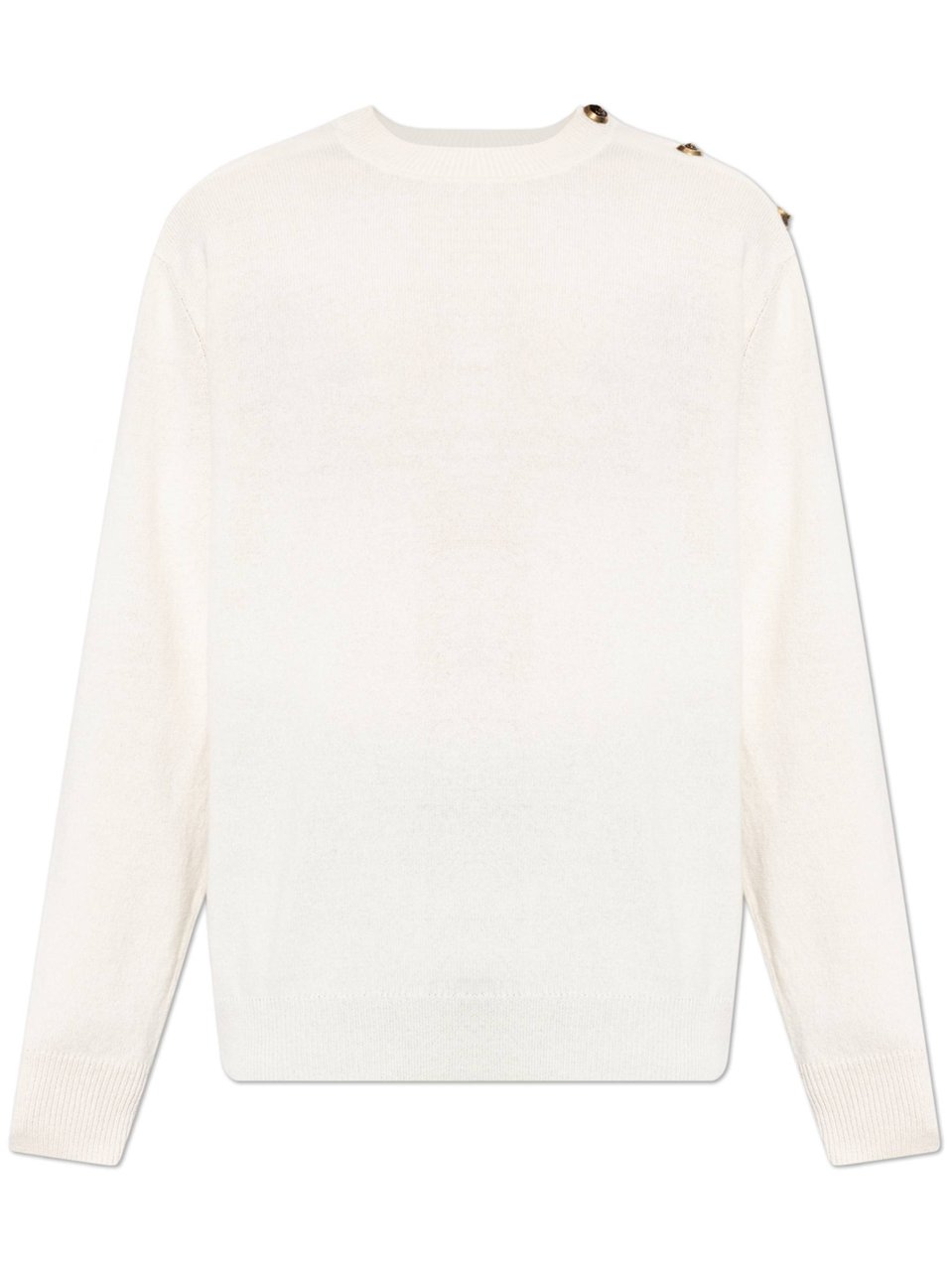 Balmain White Classic Crew Neck Fabric Sweater Rood