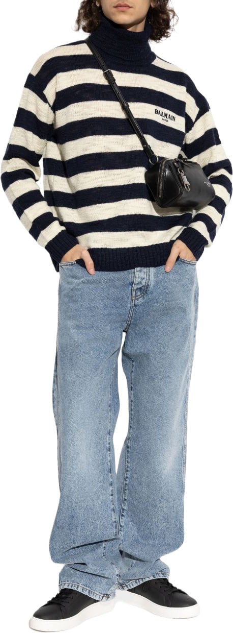 Balmain Sweaters Marine/Natural Navy