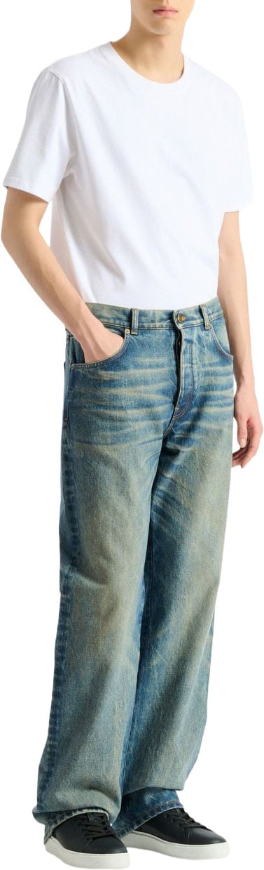 Balmain Jeans Washed Blue Blauw