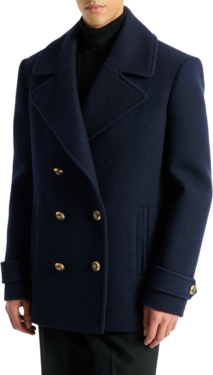Balmain Coats Marine Navy