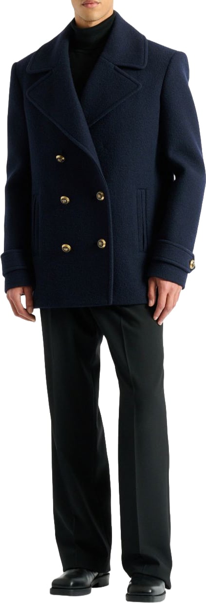 Balmain Coats Marine Navy
