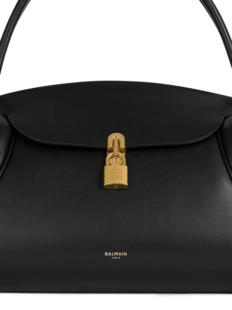 Balmain Classic Handle Winged Handbag Zwart
