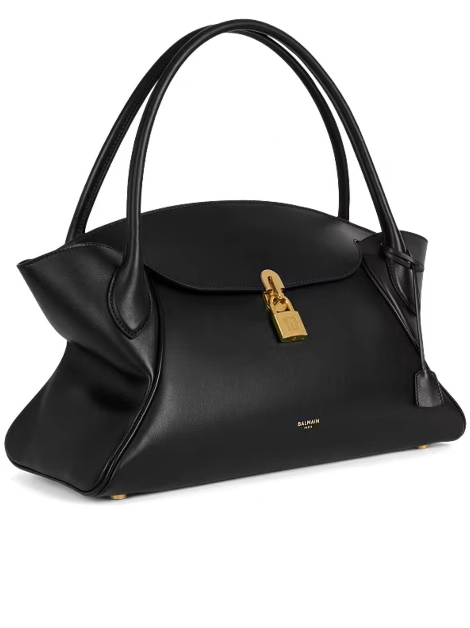 Balmain Classic Handle Winged Handbag Zwart