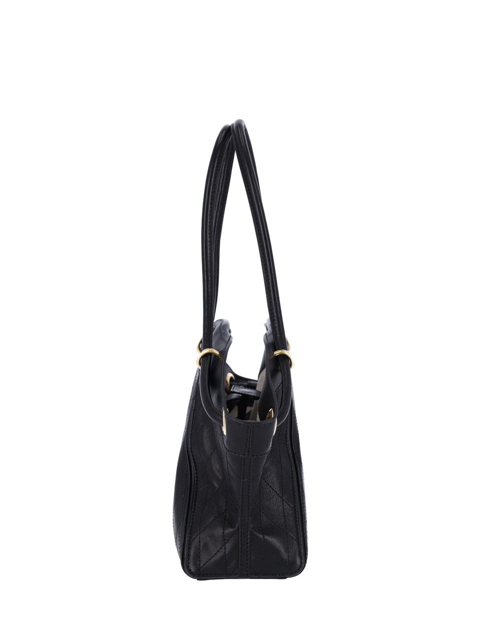Balmain Black Lambskin Medium Tote Bag Zwart