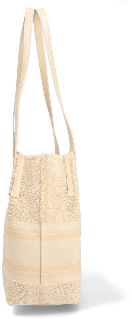 Balmain Beige Release Small Boucle Tote Neutraal