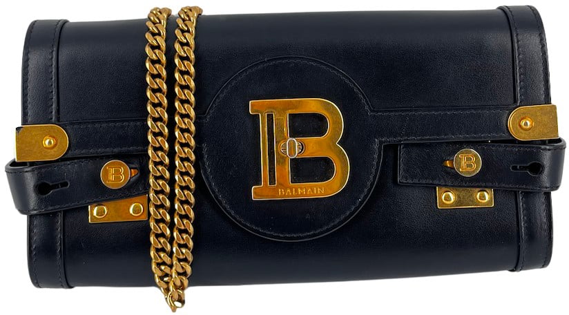Balmain B-Buzz Leather Zwart