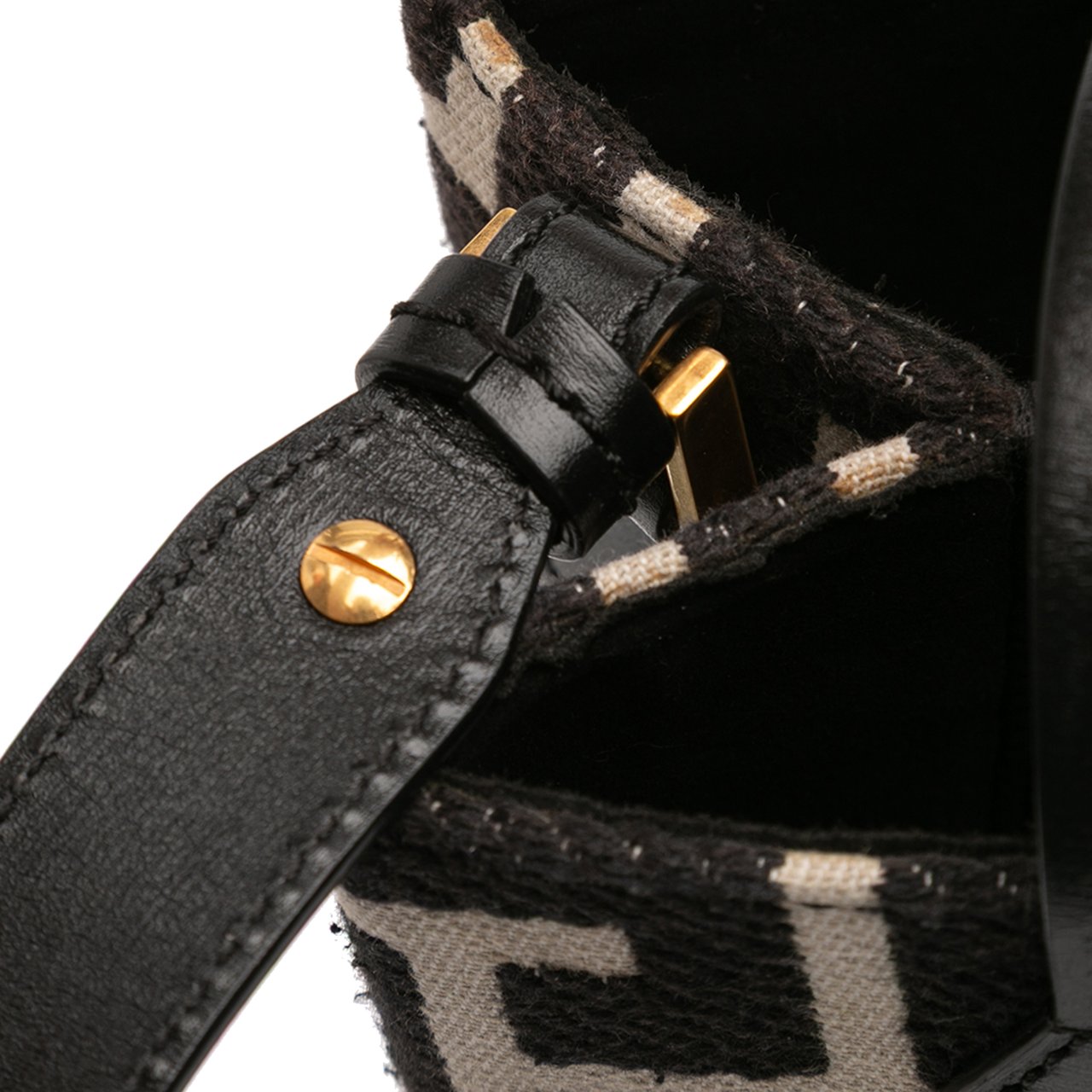 Balmain Maxi Monogram Jacquard North South Shopping Tote Bruin