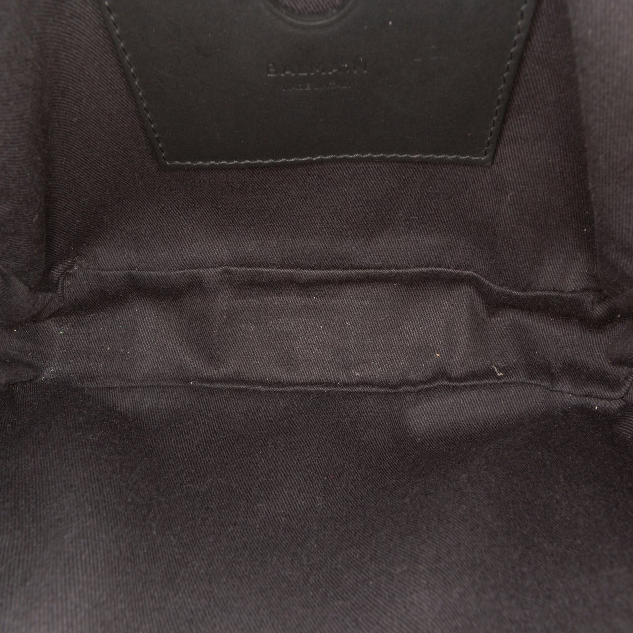 Balmain Monogram Leather Trimmed Jacquard Belt Bag Zwart