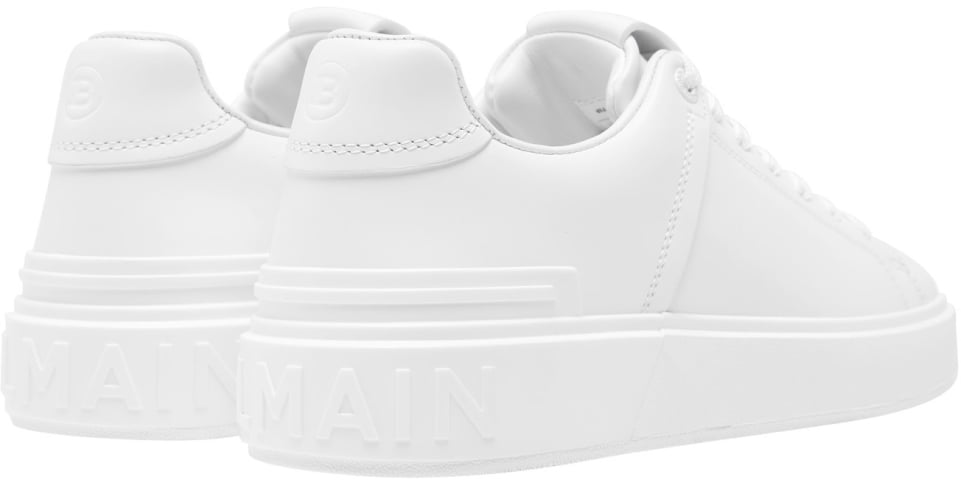 Balmain B Court Logo Low Top Sneakers Wit