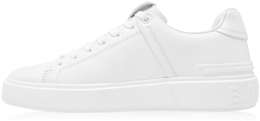 Balmain B Court Logo Low Top Sneakers Wit