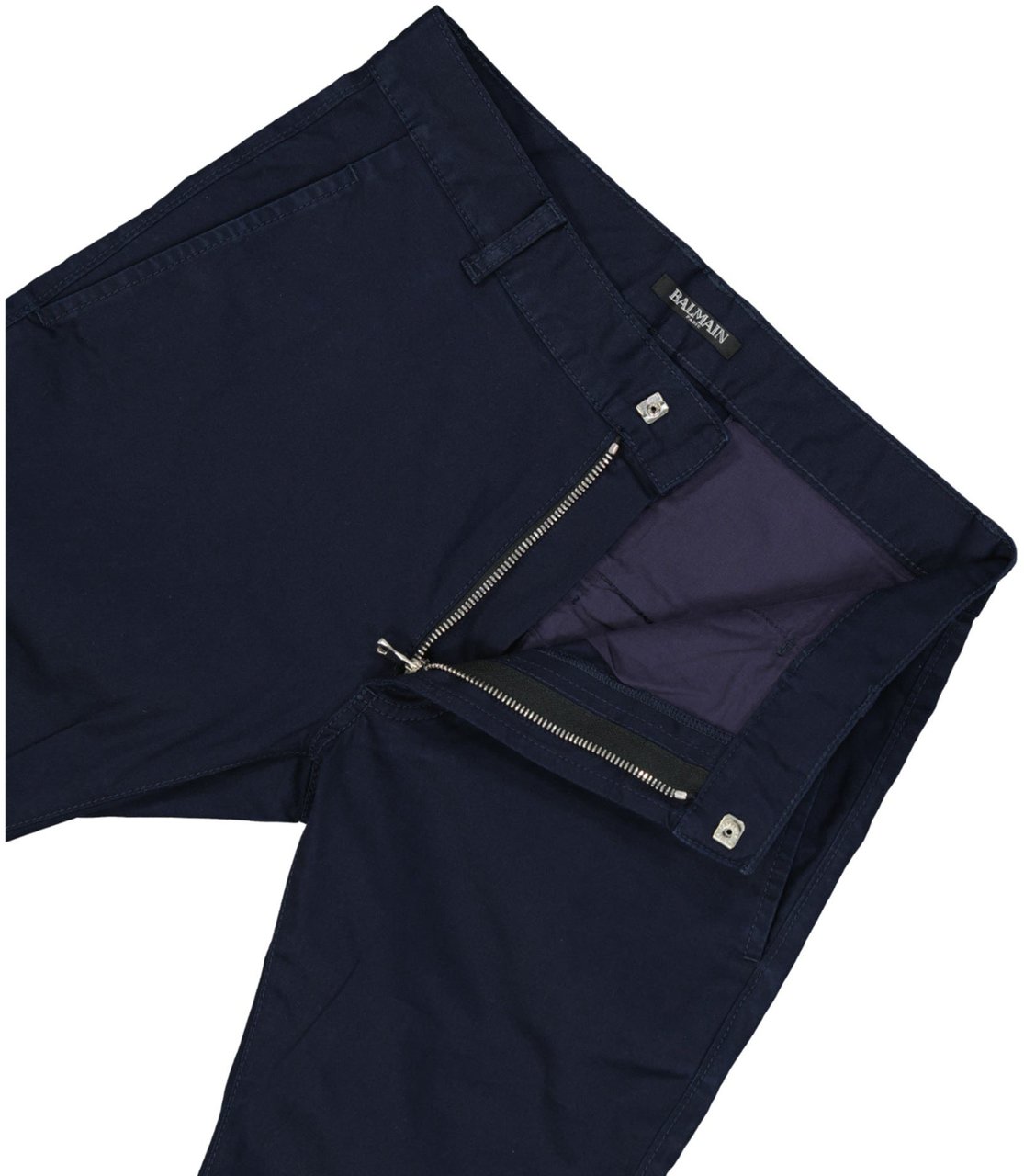 Balmain Balmain Slim Cotton Pants Blauw