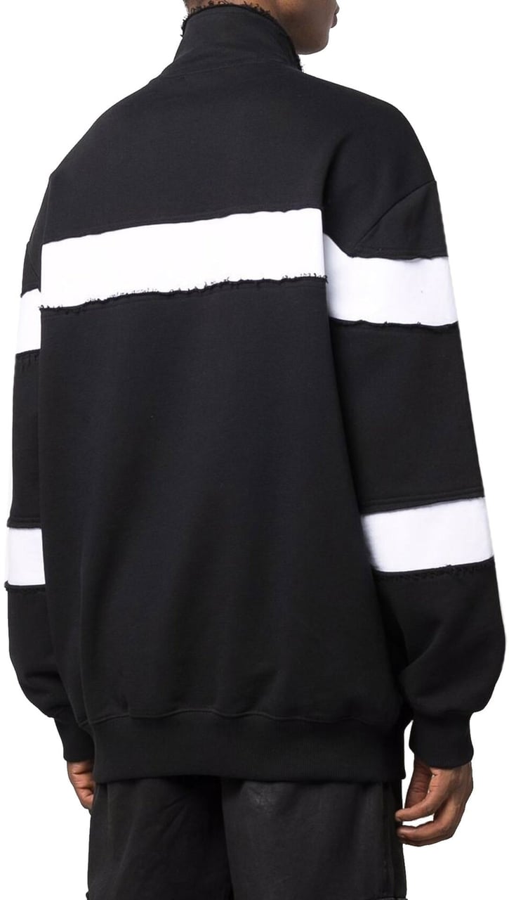Balmain Balmain Circle Logo Cotton Sweatshirt Zwart