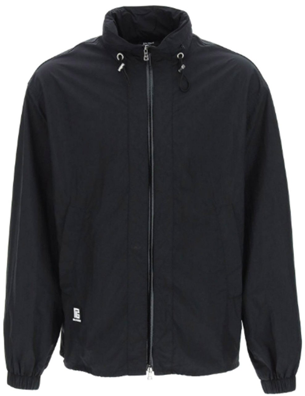 Balmain Balmain Nylon Logo Jacket Zwart