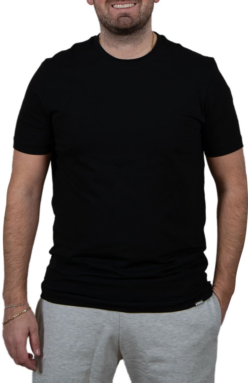BALR Balr Logo Slim T-Shirt Zwart