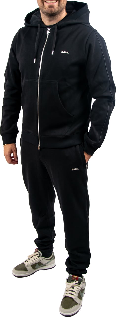 Balr Q Series Zip Through Hoodie Zwart