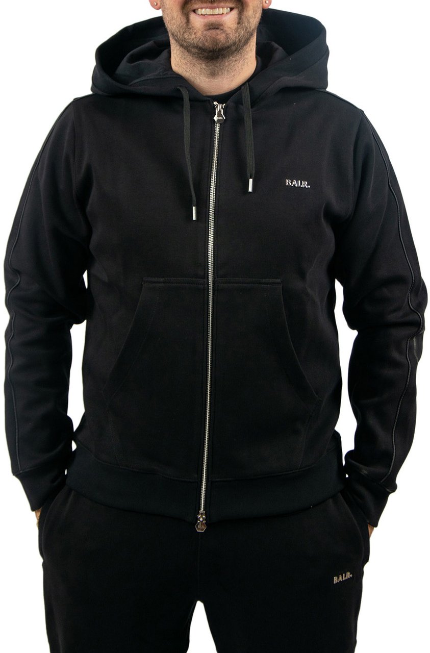 BALR Balr Q Series Zip Through Hoodie Zwart