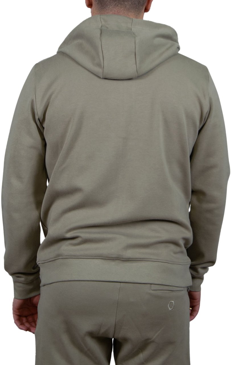 BALR Balr Q-Series Regular Fit Zip Through Hoodie Beige