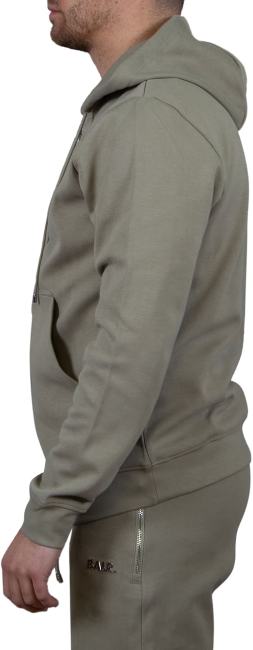 BALR Balr Q-Series Regular Fit Zip Through Hoodie Beige