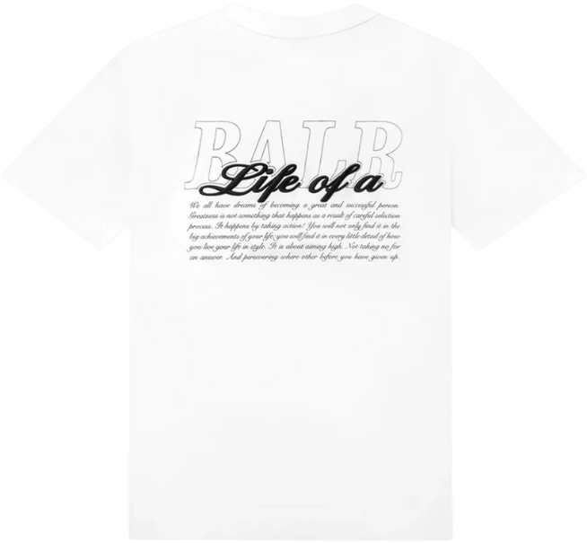 BALR Balr Script T-Shirt Wit