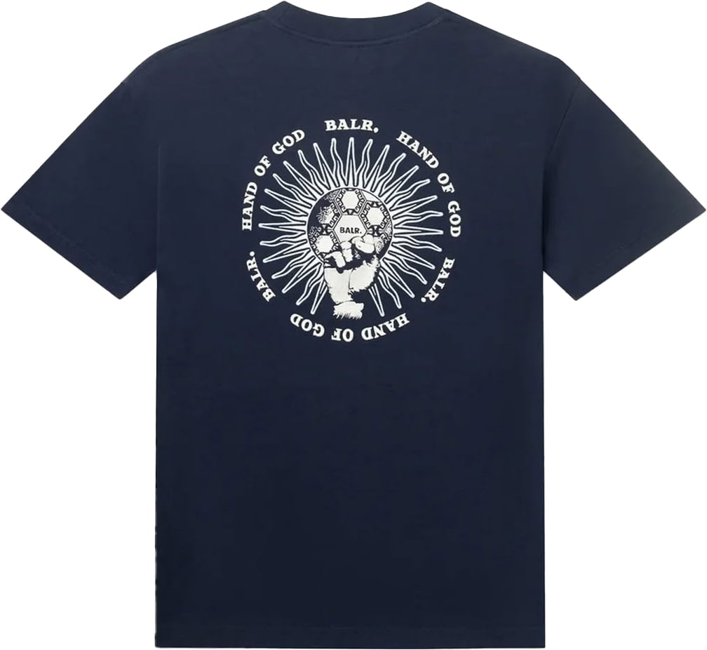BALR Gotl Box T-Shirt Space Navy Blauw