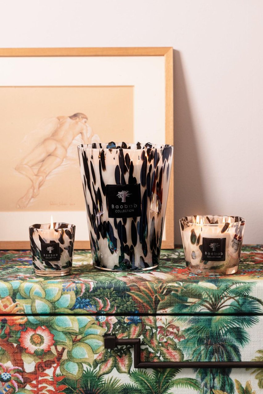 Baobab Geurkaarsen Zwart Zwart