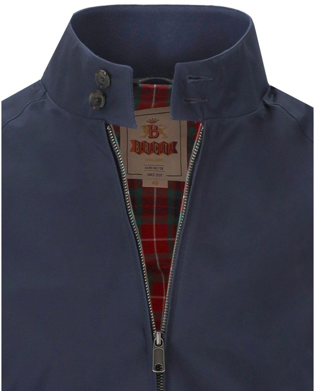 BARACUTA G9 HARRINGTON NAVY BOMBER JACKET Blauw