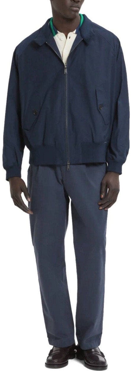 Baracuta BARACUTA G9 HARRINGTON NAVY BOMBER JACKET Blauw