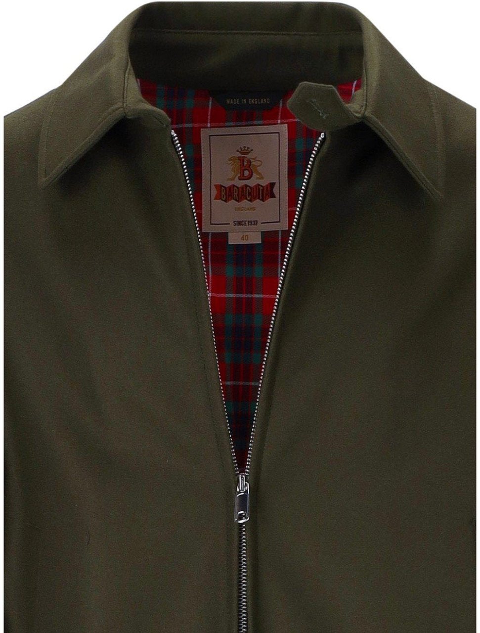 Baracuta BARACUTA G18 MELTON BEECH BOMBER JACKET Groen