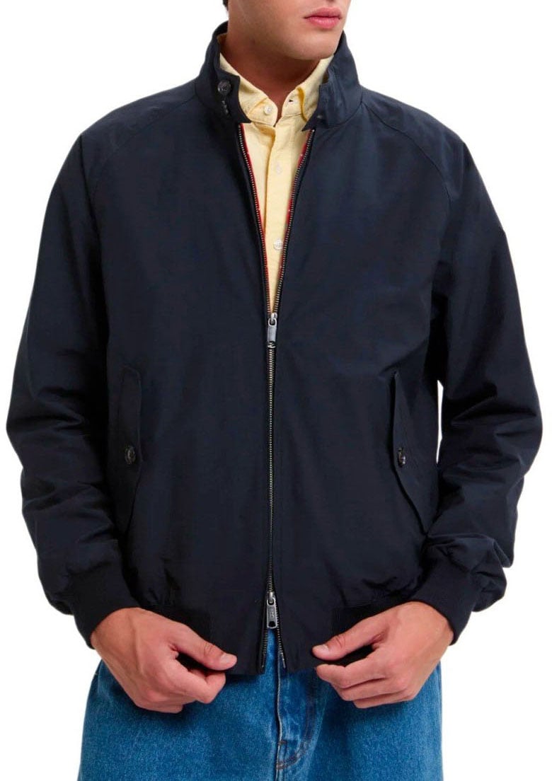 Baracuta BARACUTA G9 HARRINGTON DARK NAVY BOMBER JACKET Blauw