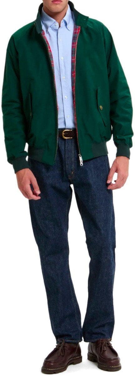 Baracuta BARACUTA G9 HARRINGTON RACING BOMBER JACKET Groen