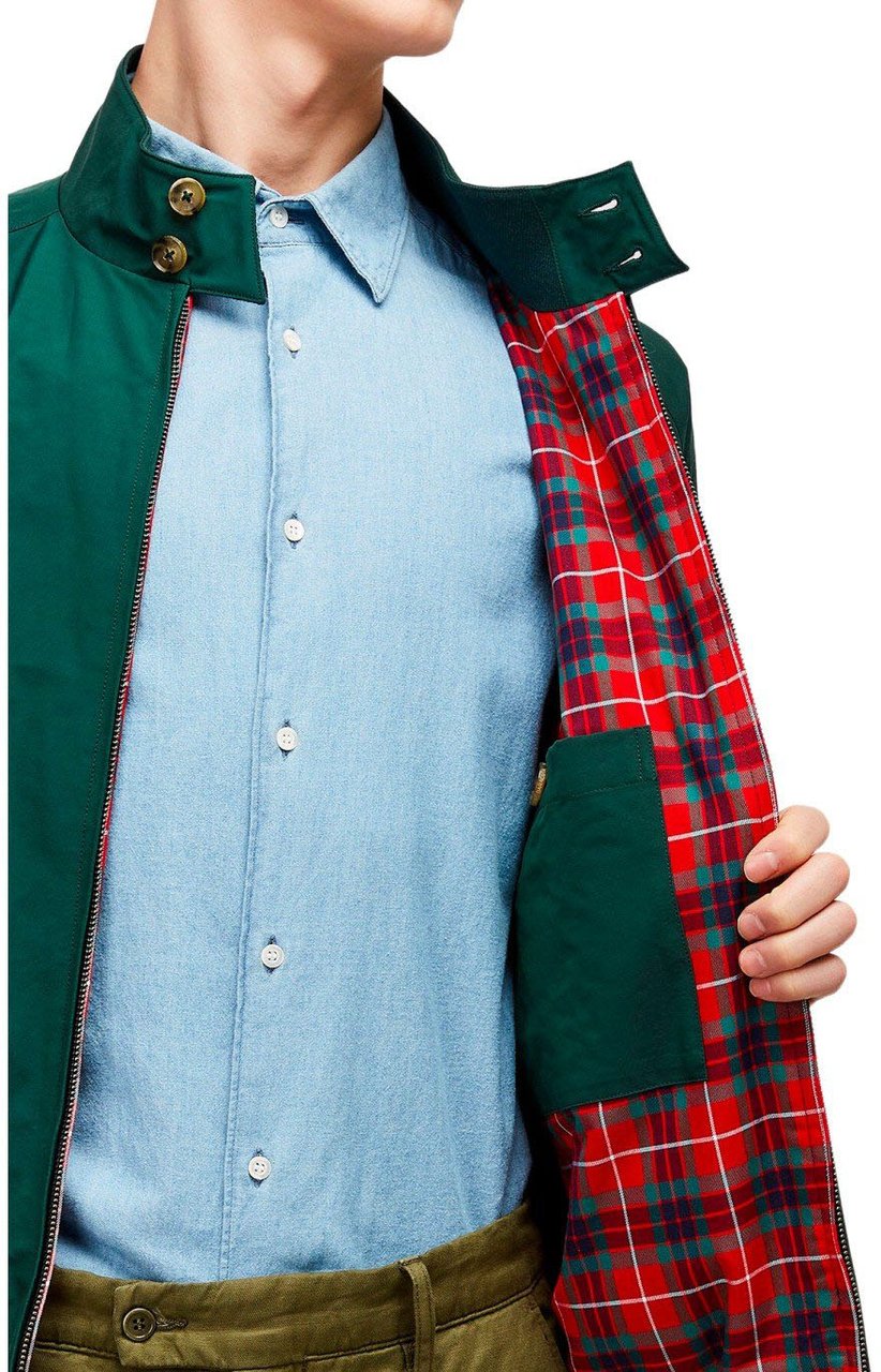 Baracuta BARACUTA G9 HARRINGTON RACING BOMBER JACKET Groen