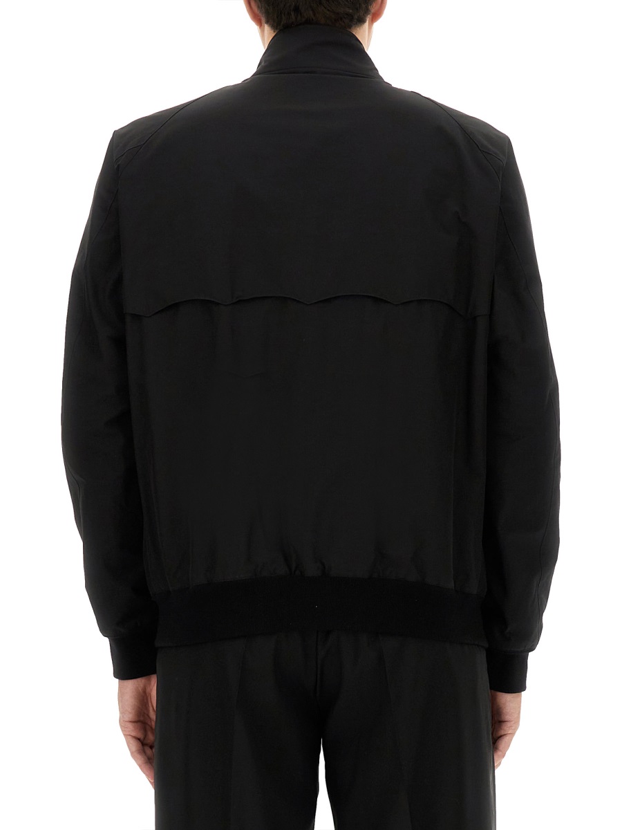 Baracuta Black Classic Harrington Zip Jacket Zwart