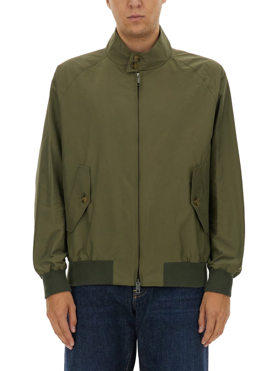 Baracuta Black G9 Harrington Polyester Jacket Zwart