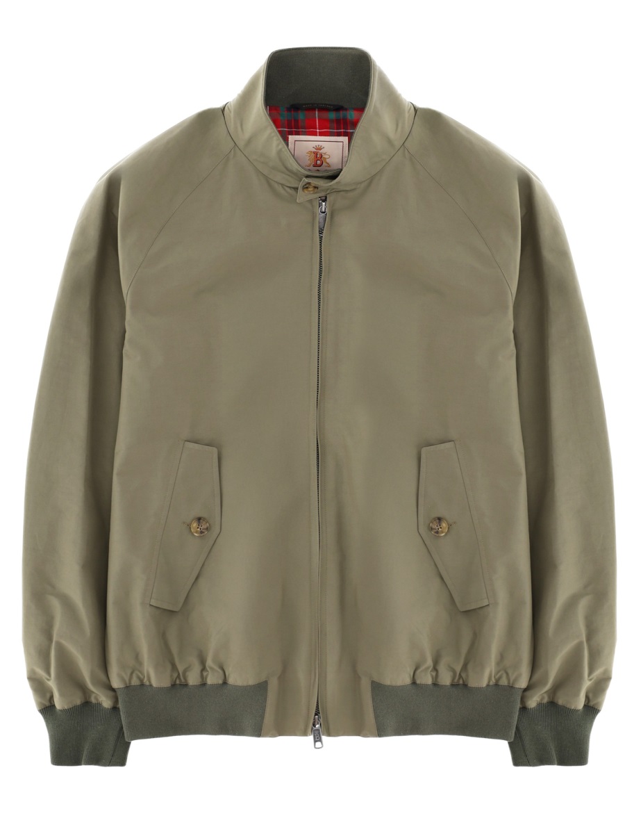 Baracuta Black G9 Harrington Polyester Jacket Zwart