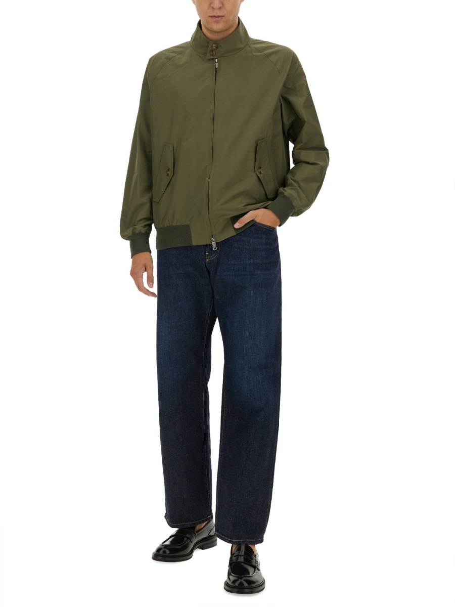 Baracuta Black G9 Harrington Polyester Jacket Zwart