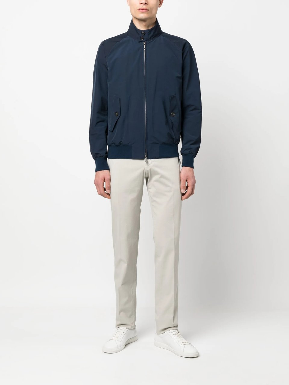 Baracuta G9 Harrington High Ribbed Collar Jacket Zwart