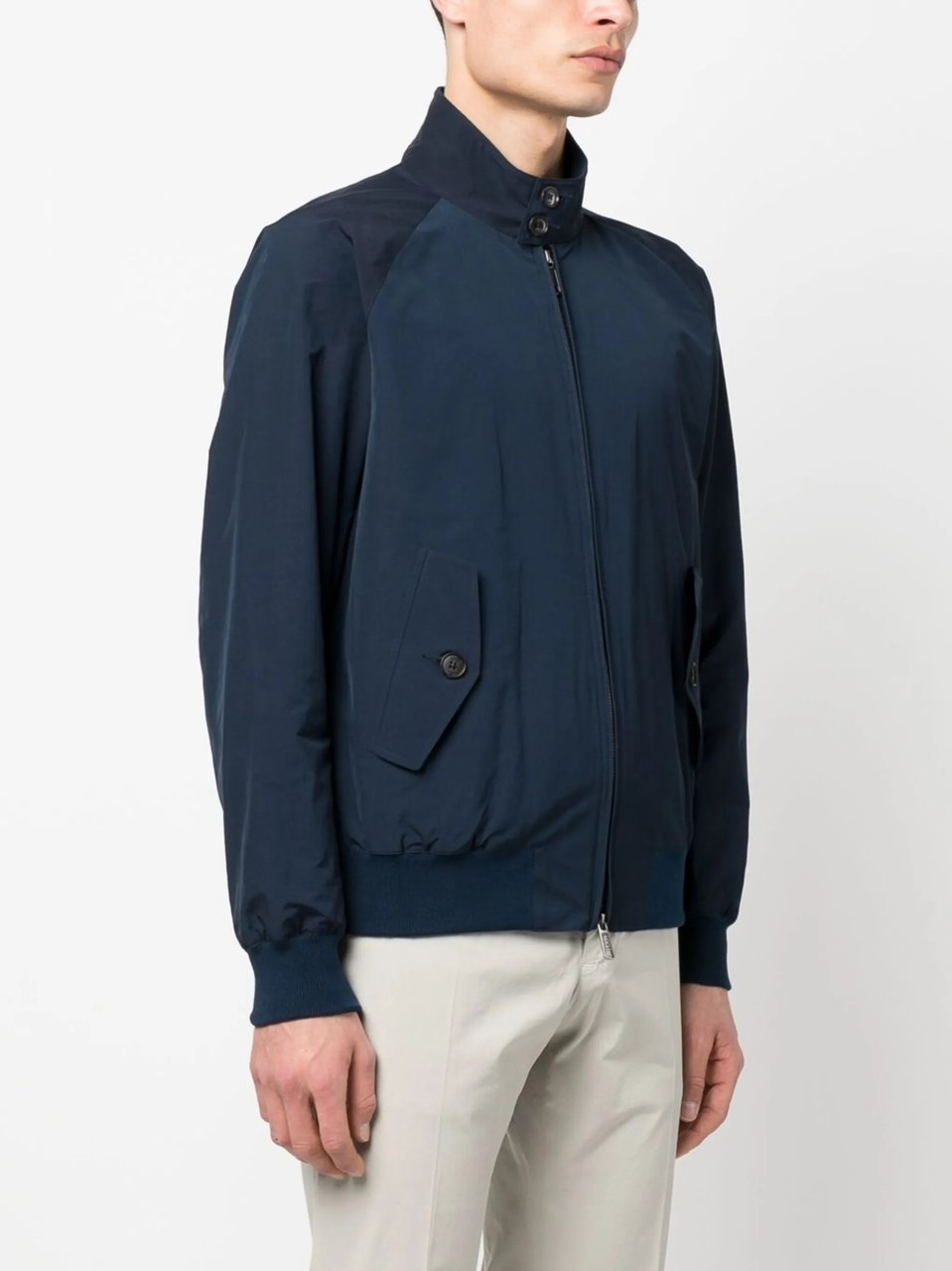 Baracuta G9 Harrington High Ribbed Collar Jacket Zwart