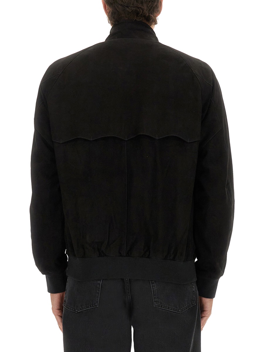 Baracuta Black Classic Bomber Tartan Jacket Zwart