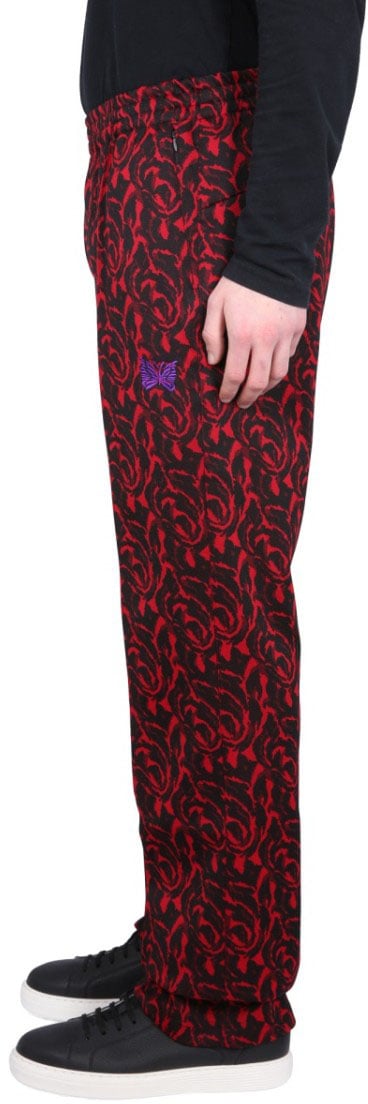Baracuta Red Pants With Logo And Pattern Rood